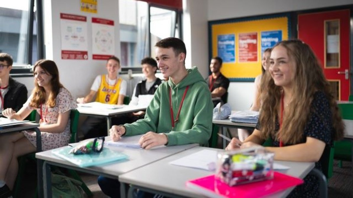 School pupils in classroom